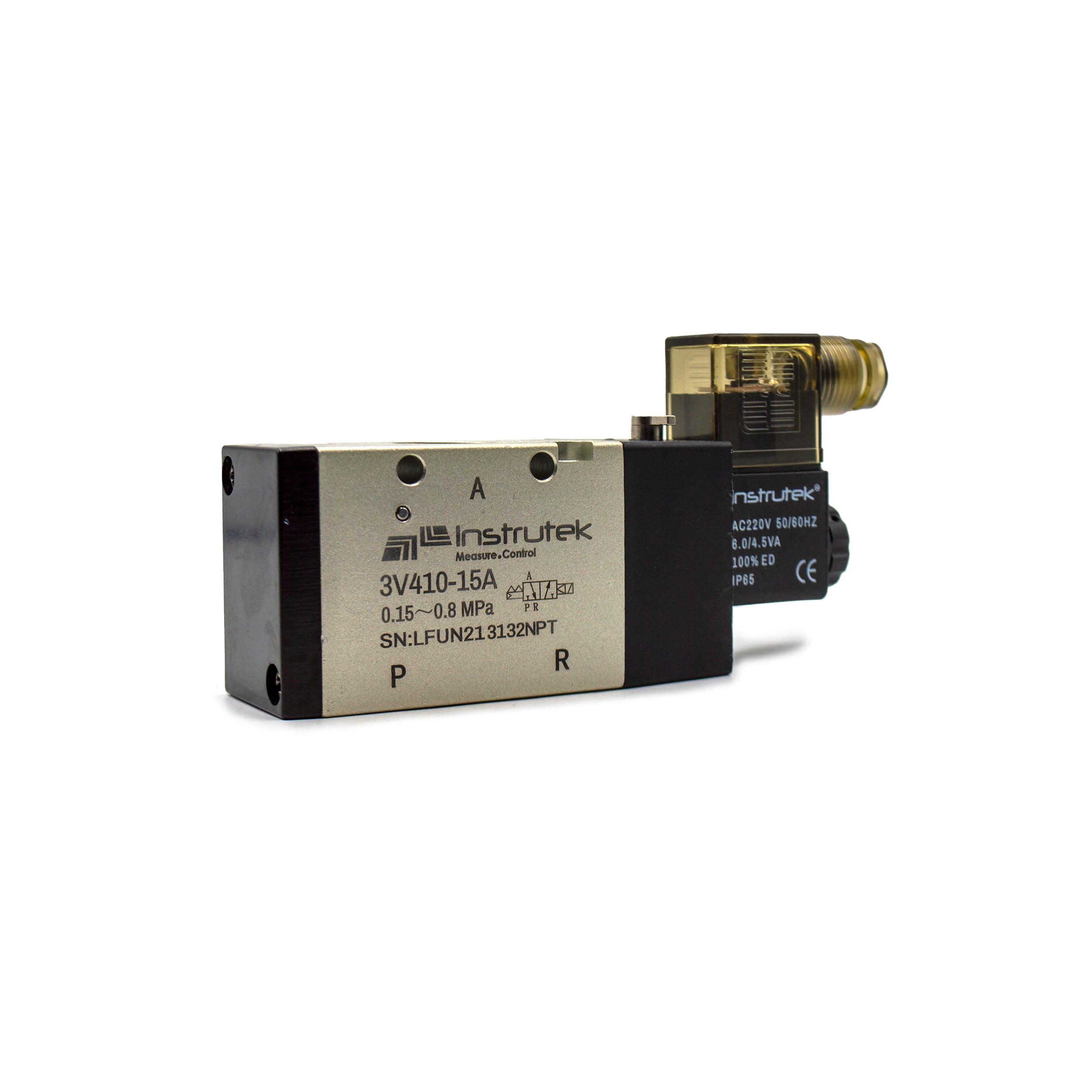 Electroválvula Neumática 5 Vías, 2 Posiciones, 1/2" NPT, 220V