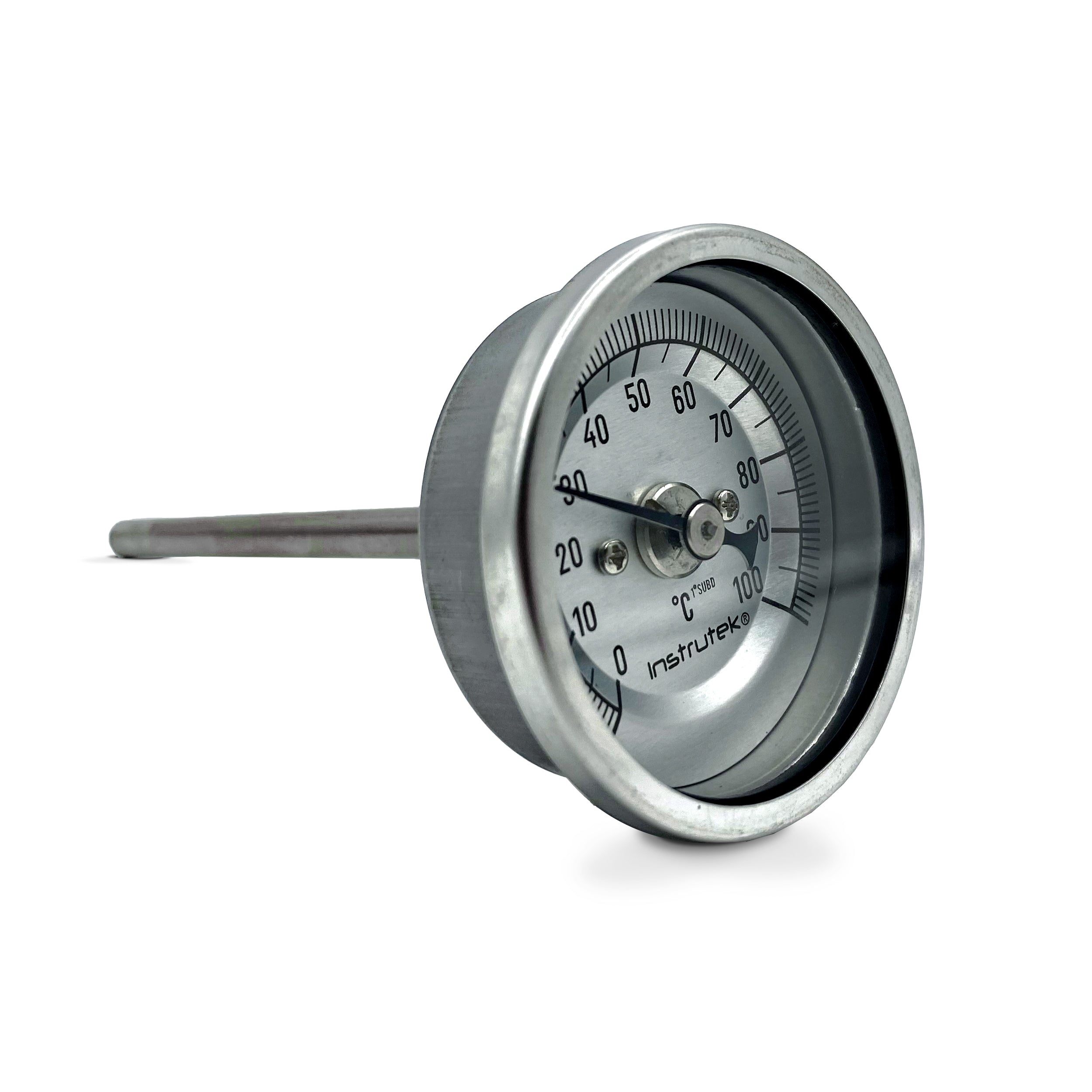 Oven Thermometer 2 INCH 0 TO 100°C, 4" Stem, 1/4" Thread