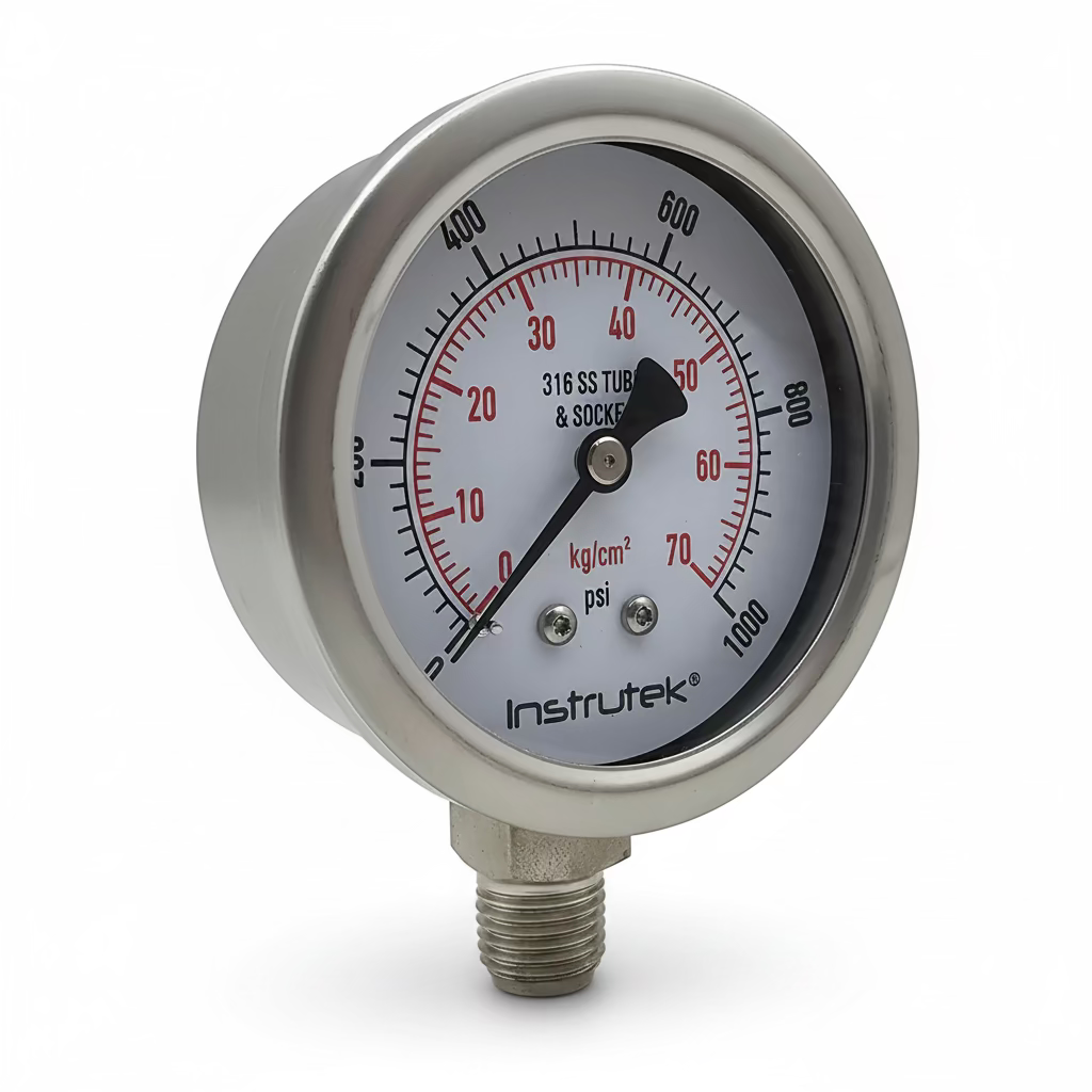 Manómetros de acero inoxidable premium - Serie 500