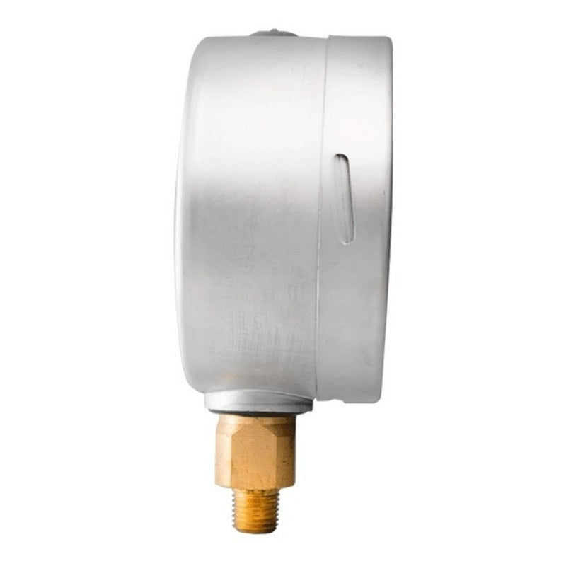Manómetro 4", lleno de líquido premium, 1/4" NPT, inferior, 1500 psi-kg/cm2