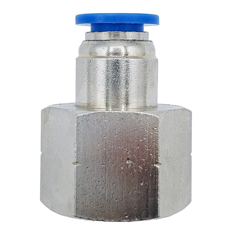 5 Pc of Straight Female Pneumatic Connector/Fitting 1/2 Npt X 8mm