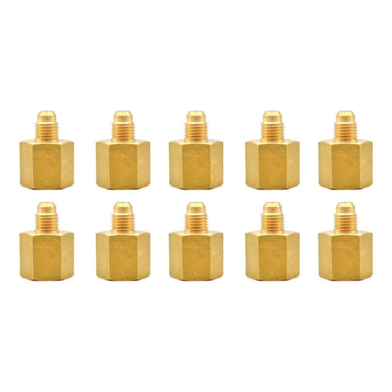 Conector Hembra, fabricado en latón de 3/8" NPT (H) X 1/4" Flare