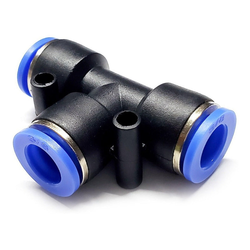 5 Pz Pneumatic Union Fitting On Tee 3/8