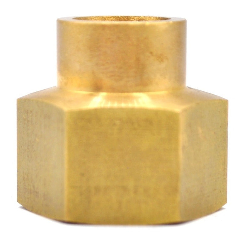 Cople Reductor Latón De 1/2 Npt A 1/4 Npt 5 Pz