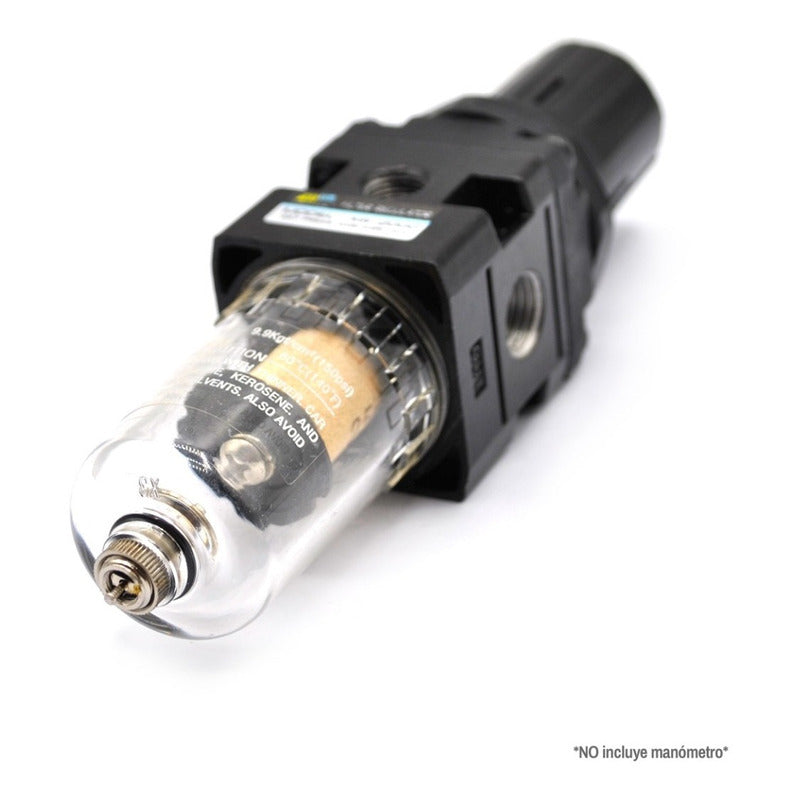 Filtro - Regulador De Aire 1/4 P/ Compresor, Conexión 1/8