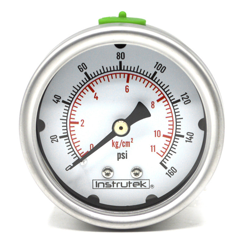 Stainless Steel Glycerin Pressure Gauge 2.5 IN, 160 Psi (air, water)