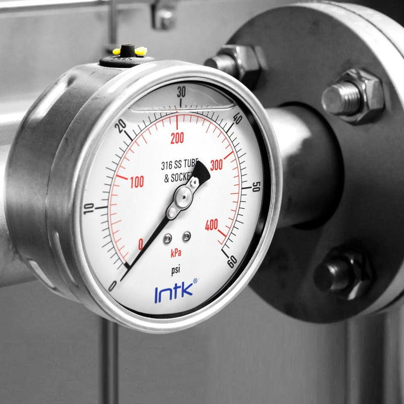 Pressure Gauge for Petrochemical and Water Handling, 4 PLG, 400 Kpa