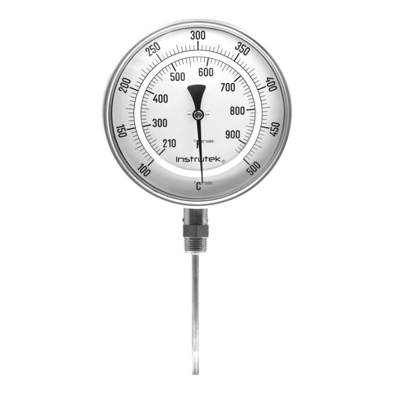 Oven Thermometer 6 PLG 100 A 500°c Stem 6 Thread 1/2 Npt