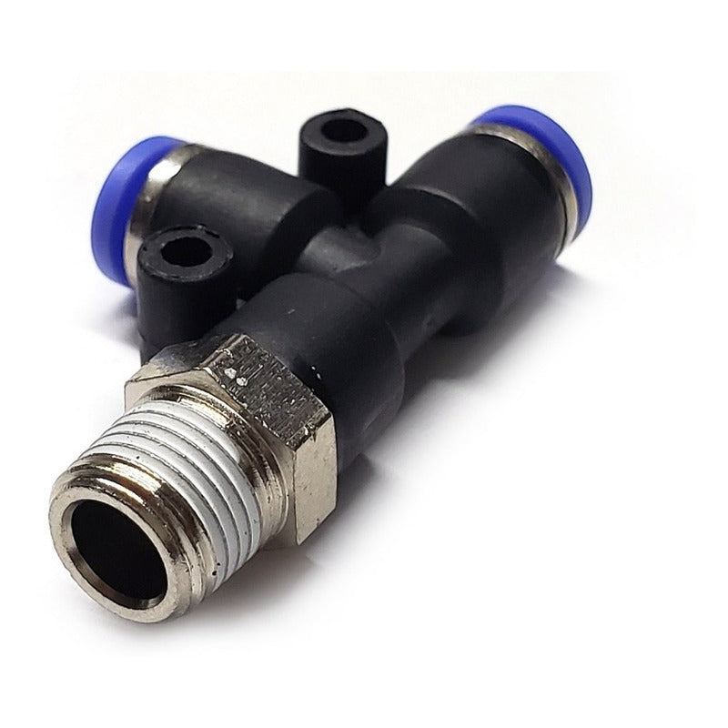 5 Pz Conector/racor Rápido Neumático Tee R/lateral 1/8 X 4mm