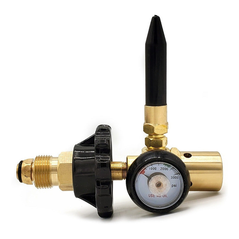 Regulador para helio, utilizado en equipos para inflar globos.