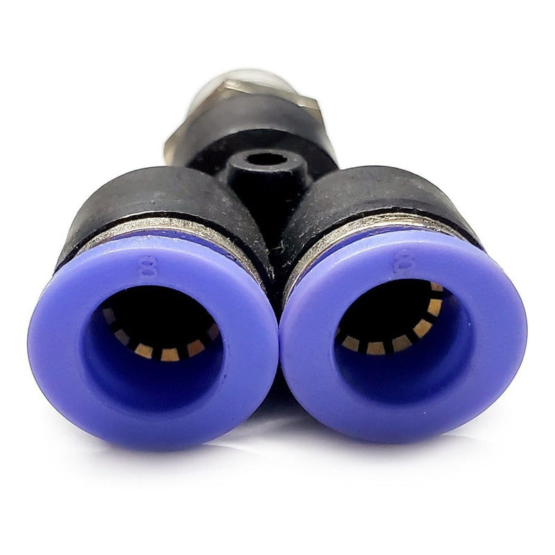 5 Pc Of Quick Connector / Pneumatic Fitting Yee 1/4 Npt X 8mm