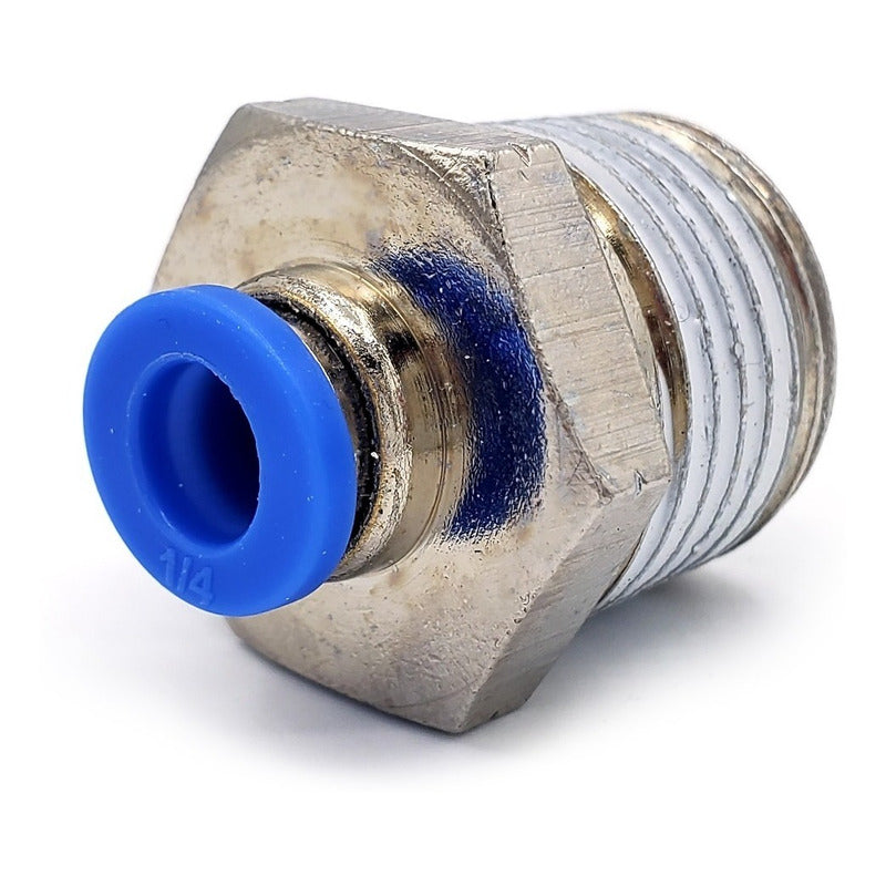 5 Pc of Straight Pneumatic Quick Connector/Fitting 1/2 Npt X 1/4