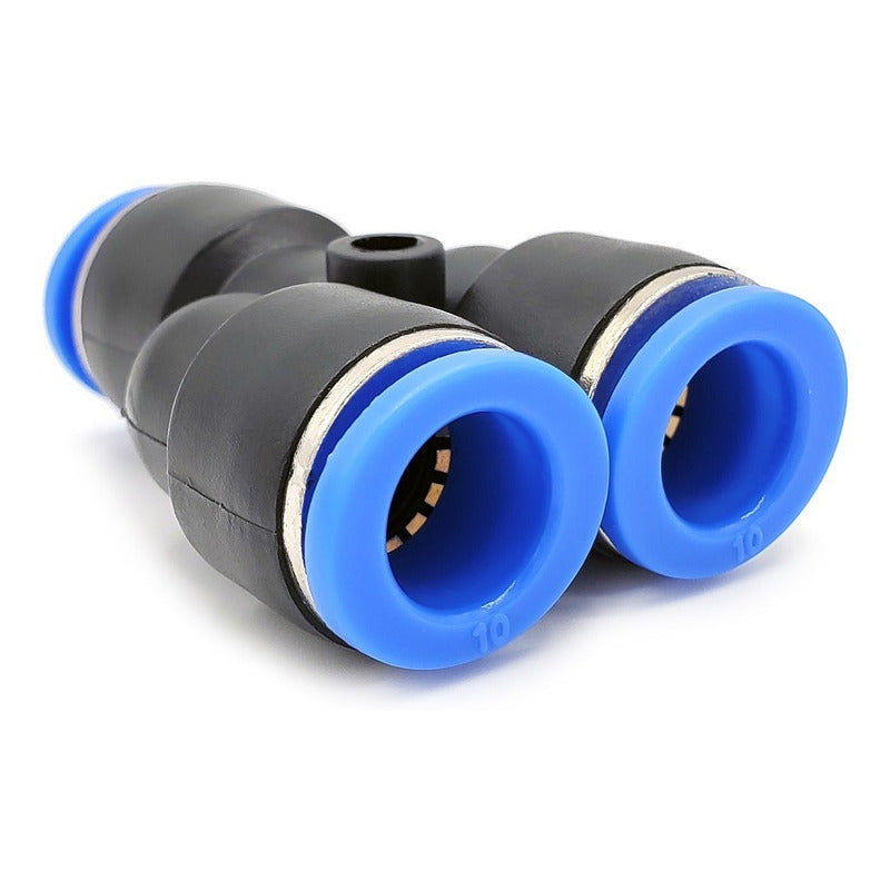 10 Pc Yee Pneumatic Union Fitting 10mm