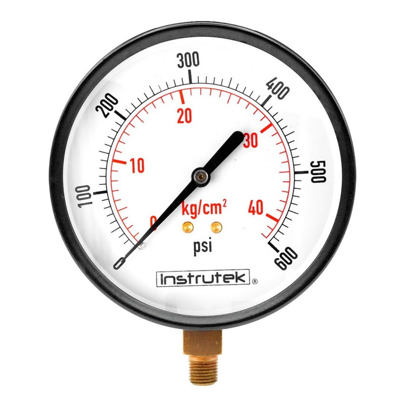 Compressor Gauge 4 PLG Dial, 600 Psi (Air, Gas)