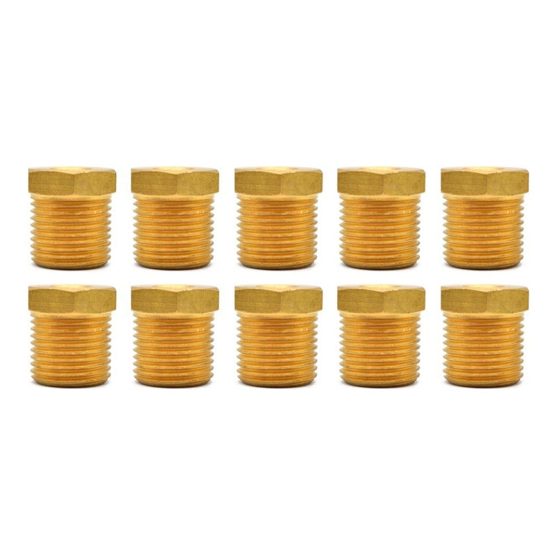 Bushing De Latón 1/8 Ntp Hembra A 1/4 Npt Macho 10 Pz