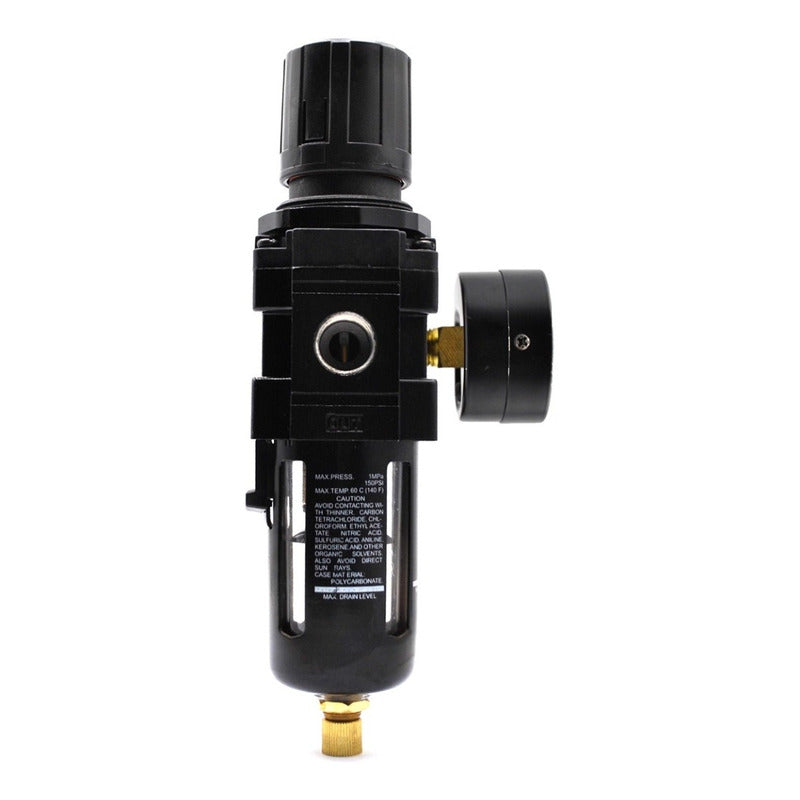 Filtro - Regulador De Aire 3/8 P/ Compresor Con Manómetro