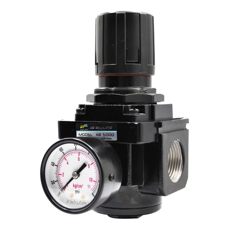 Regulador De Presión Neumático 1 PLG 120 Psi Con Manómetro