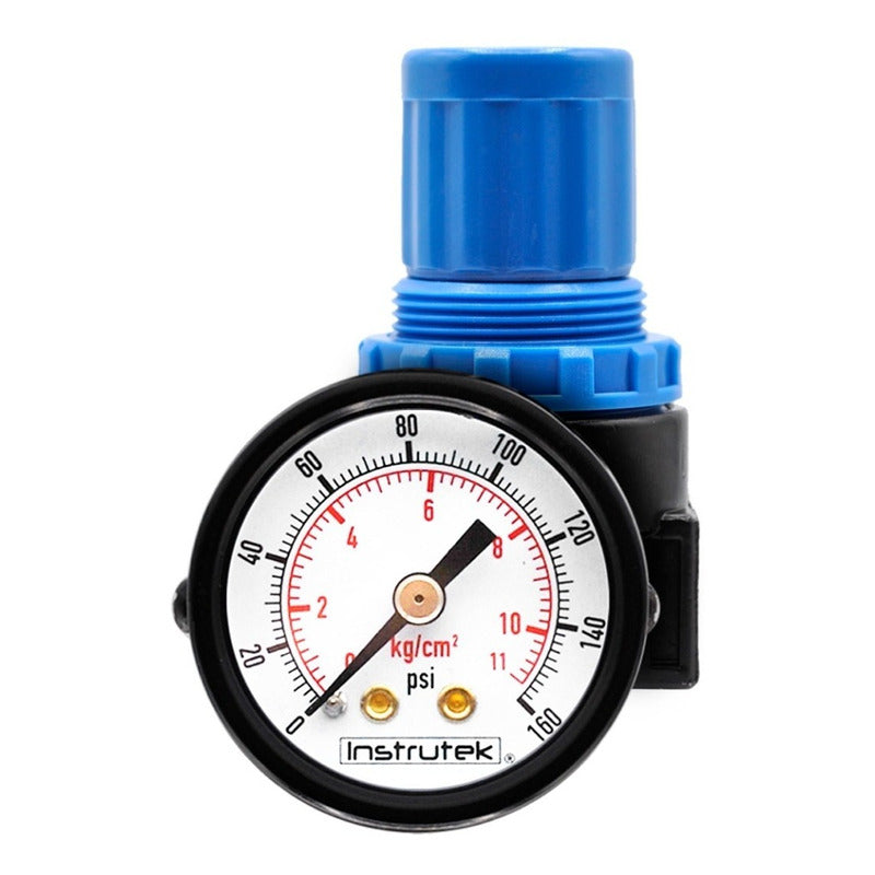 Regulador De Presión Neumático 1/4 120 Psi Con Manómetro