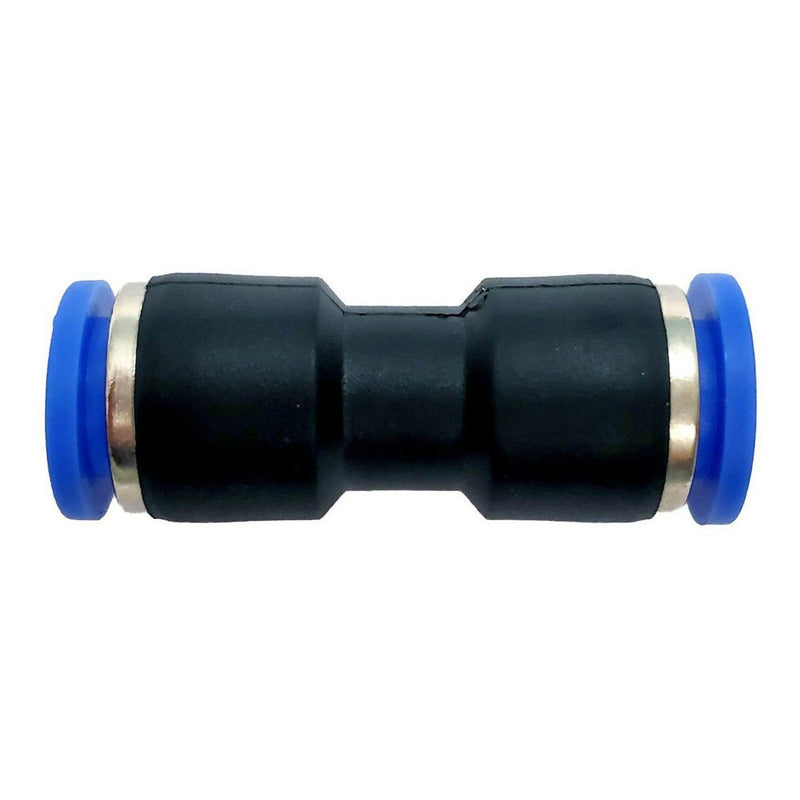 10 Pz Racor Unión Neumático Recto 8 Mm