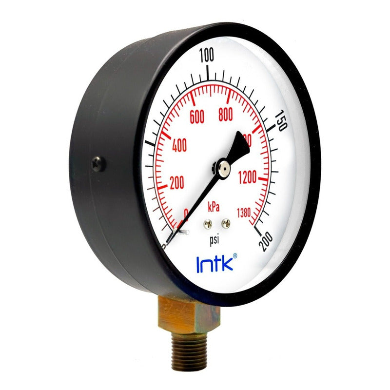 Pressure Gauge For Compressor Dial 4 PLG 200 Psi (air, Gas)