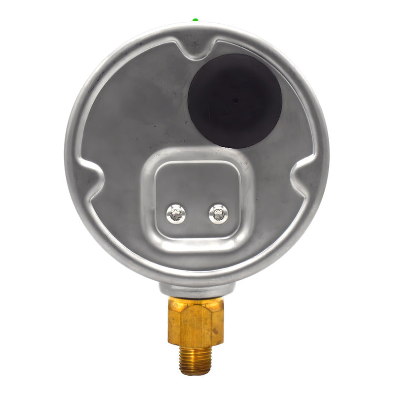 Vacuómetro 4", lleno de líquido premium, 1/4" NPT, inferior, 30 Vac inHg-cmHg