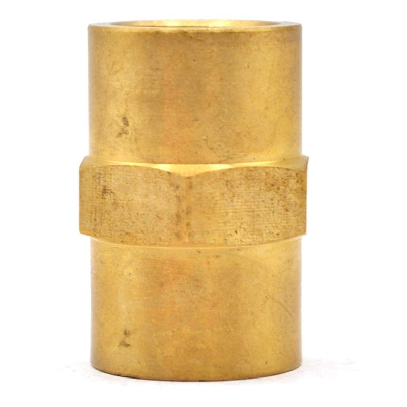 Straight Brass Coupling 1/4 Npt 10 Pz