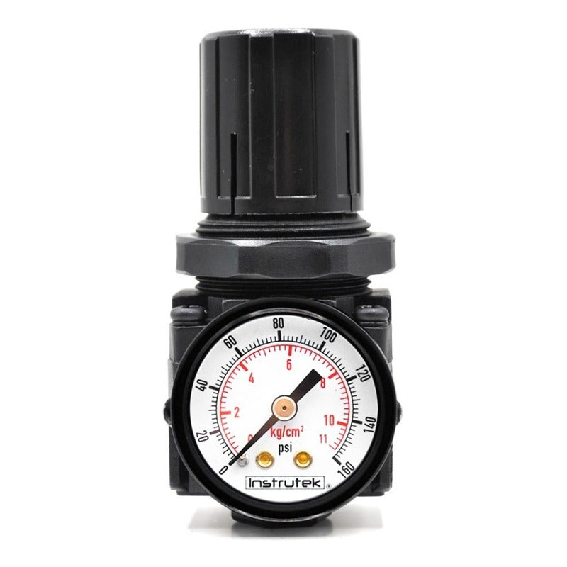 Regulador De Presión Neumático 1/4 120 Psi Con Manómetro