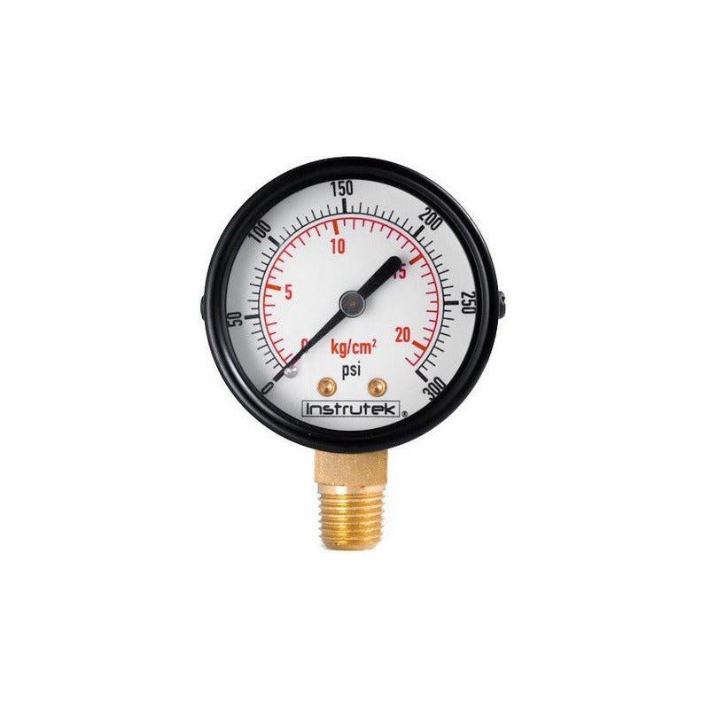 Manómetro Para Compresor Carátula 2, 300 Psi (aire, Gas)