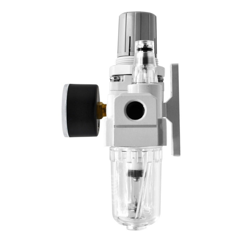 Regulator Filter + Lubricator ¼ Frl Compact With Pressure Gauge