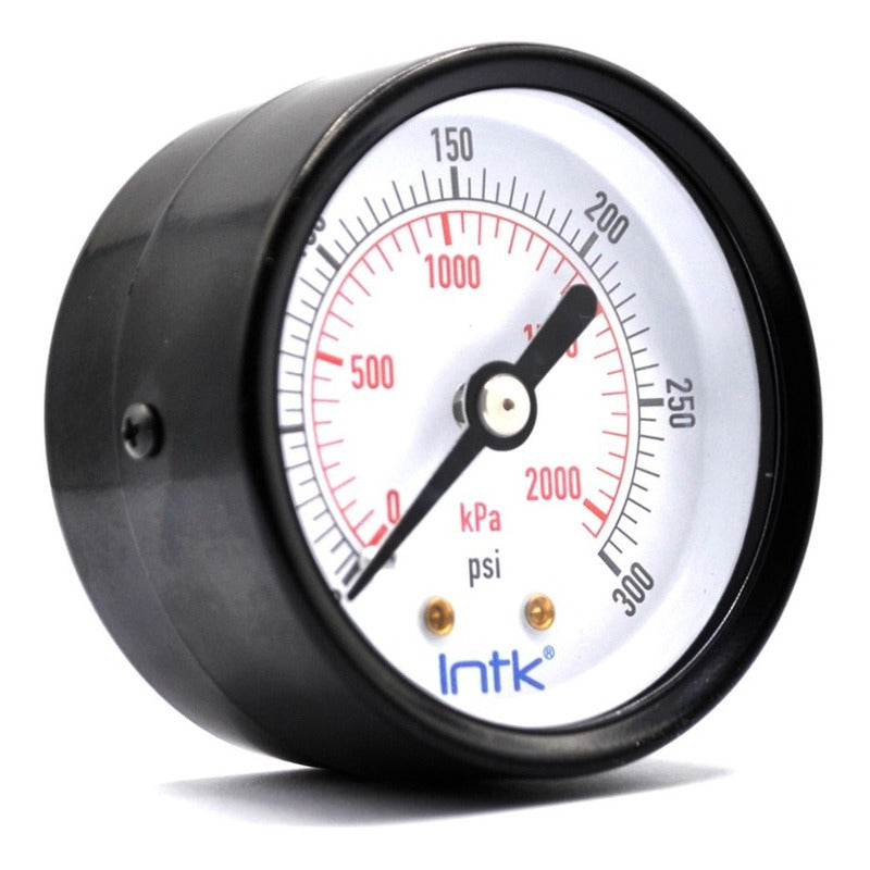 Manómetro 2", estándar, 1/4" NPT, posterior, 300 psi-kpa