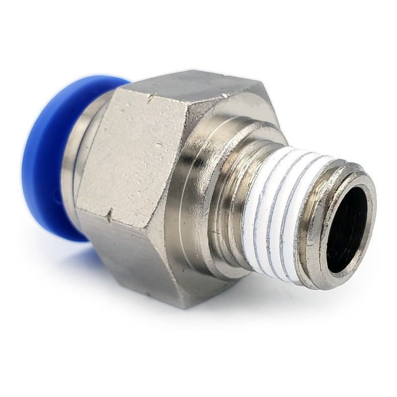 5 Pz De Conector/racor Rápido Neumático Recto 1/4 Npt X 1/2