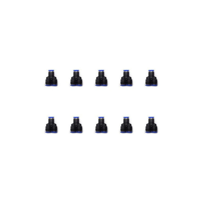 10 Pcs Yee Pneumatic Union Fitting 8mm