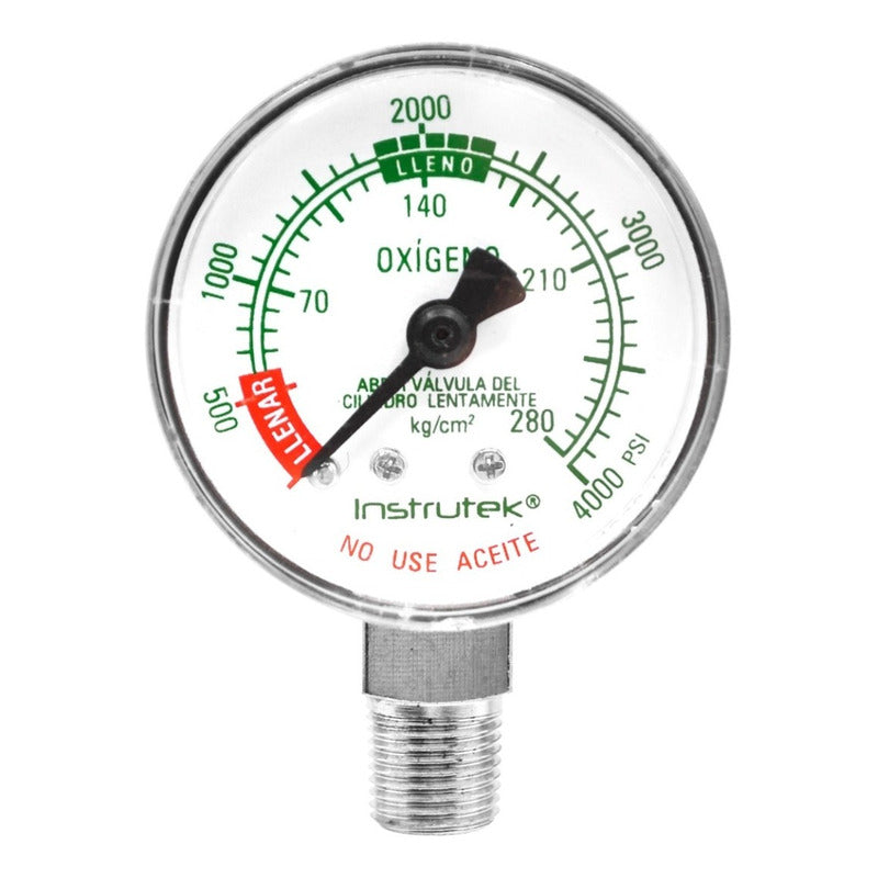 Medical Oxygen Manometer 2 PLG High Pressure 4000 Psi
