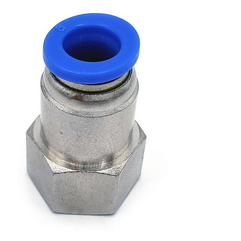 10 Pz De Conector/racor Neumático Recto Hembra 1/8 X 8mm