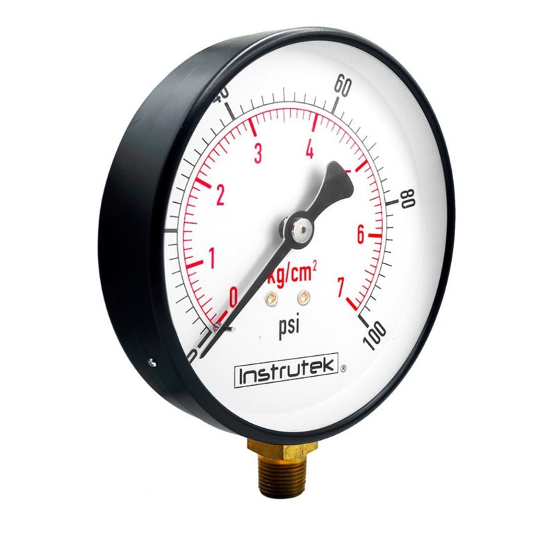 6 INCH Boiler Pressure Gauge, 100 PSI / Remote Reading