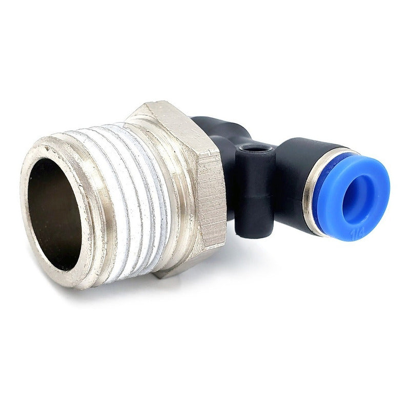 5pz Racor Rápido Neumático En Tee 1/2 Npt X 1/4