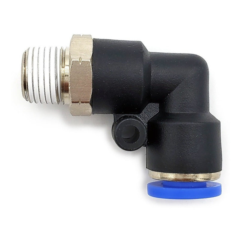 10 Pc Quick Pneumatic Connector/fitting Elbow 1/8 Npt X 1/4