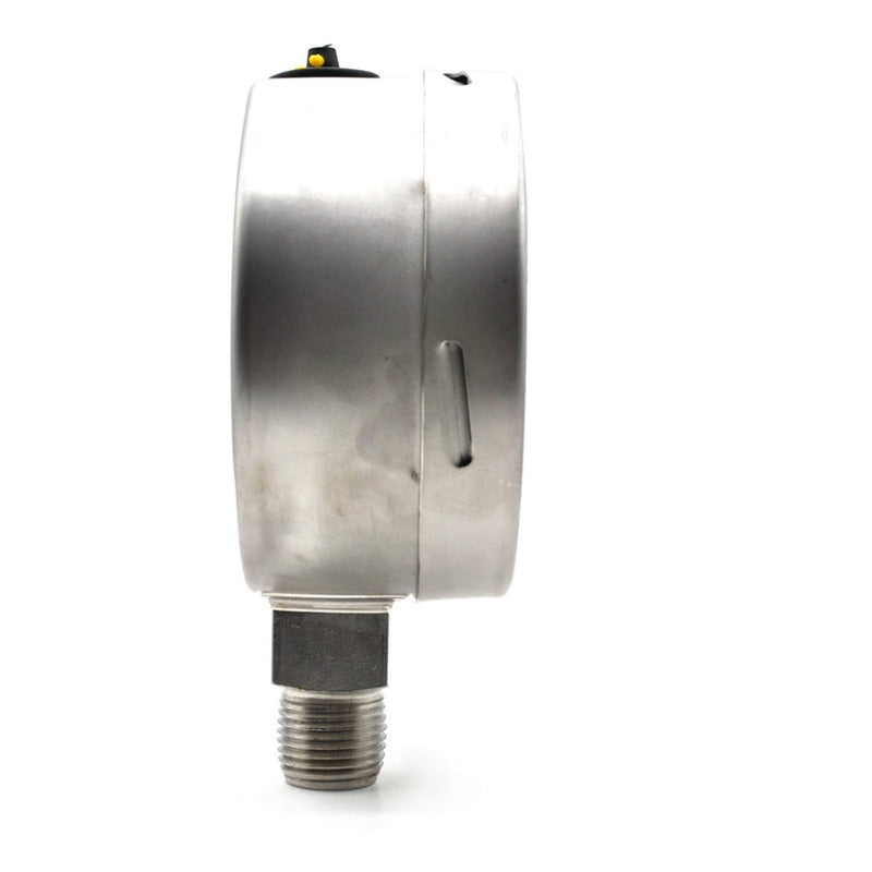 Manómetro Totalmente Inox Alta Presión 4 PLG, 1000 Psi
