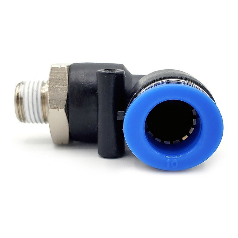 5 Pz De Conector/racor Rápido Neumático Codo 1/8 Npt X 10mm