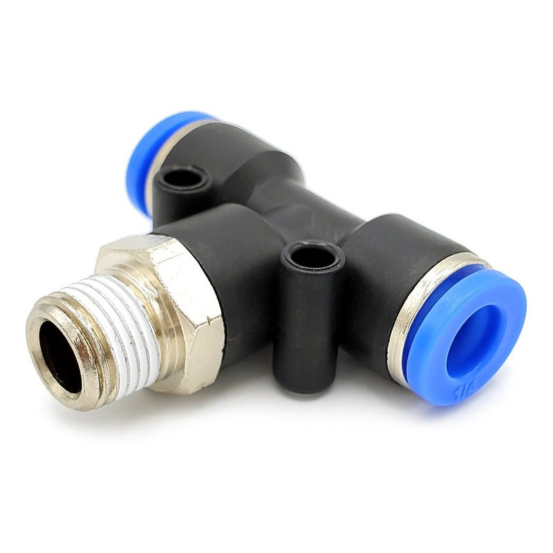 5pz Racor Rápido Neumático En Tee 1/8 Npt X 1/4