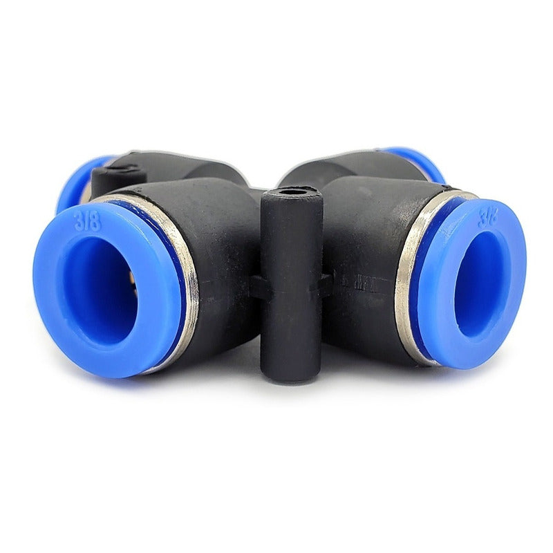 5 Pcs Cross Pneumatic Union Fitting 3/8