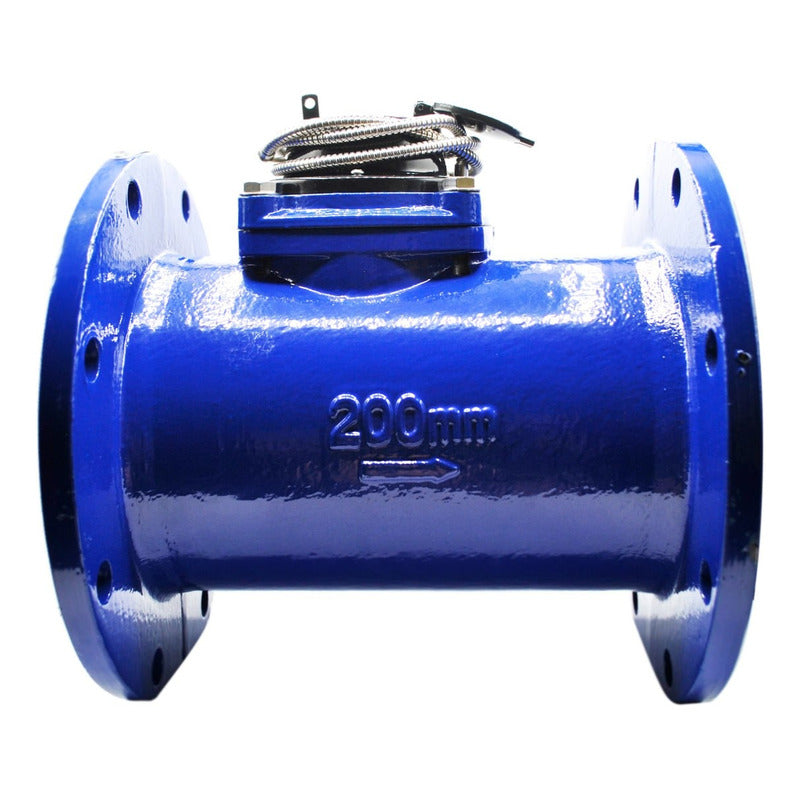 Medidor De Agua Bridado Tipo Turbina Woltman 8 PLG (200 Mm)