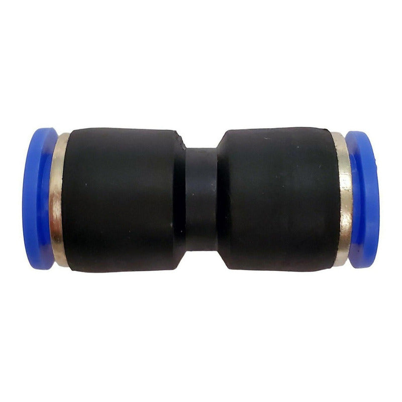 10 Pz Racor Unión Neumático Recto 10 Mm