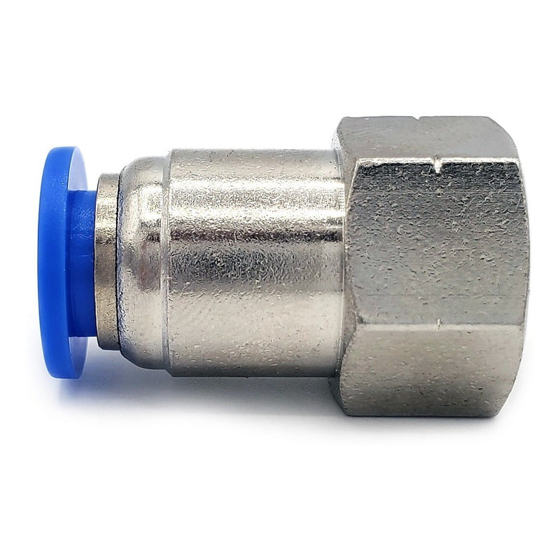 10 Pz De Conector/racor Neumático Recto Hembra 1/8 X 8mm