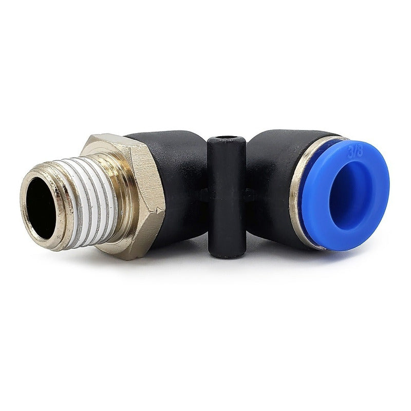 5 Pc of Pneumatic quick connector/fitting Elbow 1/4 Npt X 3/8