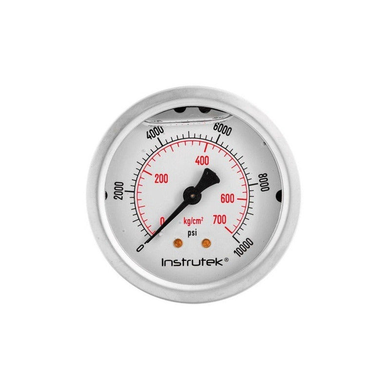 Manómetro Premium Inox C/brida Glicerina 2.5 PLG, 10000 Psi