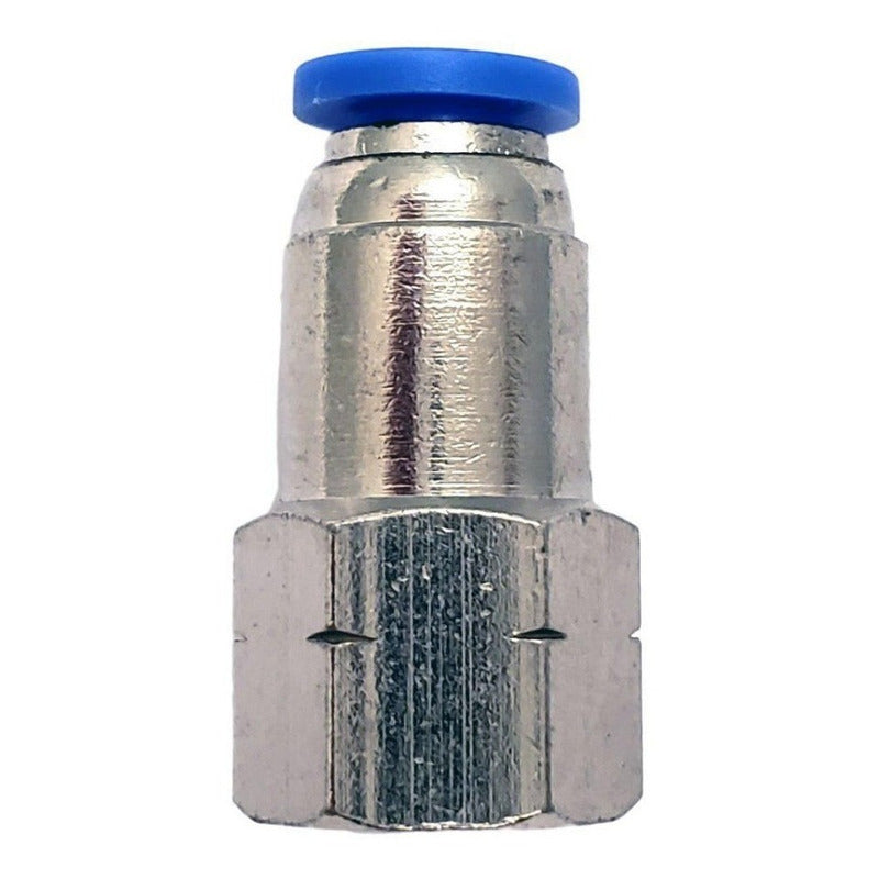 10 Pz De Conector/racor Neumático Recto Hembra 1/8 X 4mm