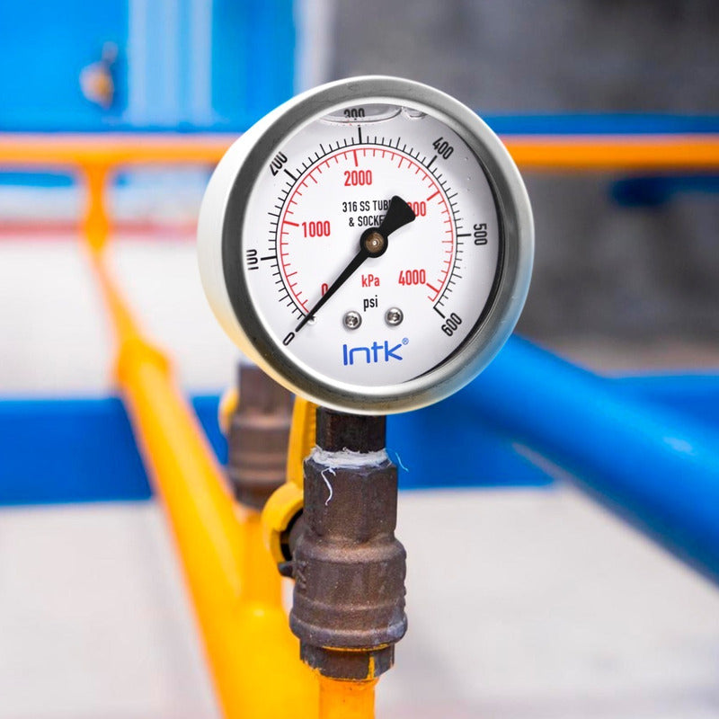 Manometer for petrochemical and water handling 600 Psi with 1/4