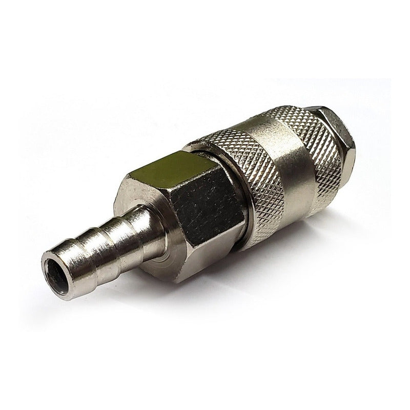 Cople rápido con espiga de 3/8", fabricado en latón y un recubrimiento en niquel.