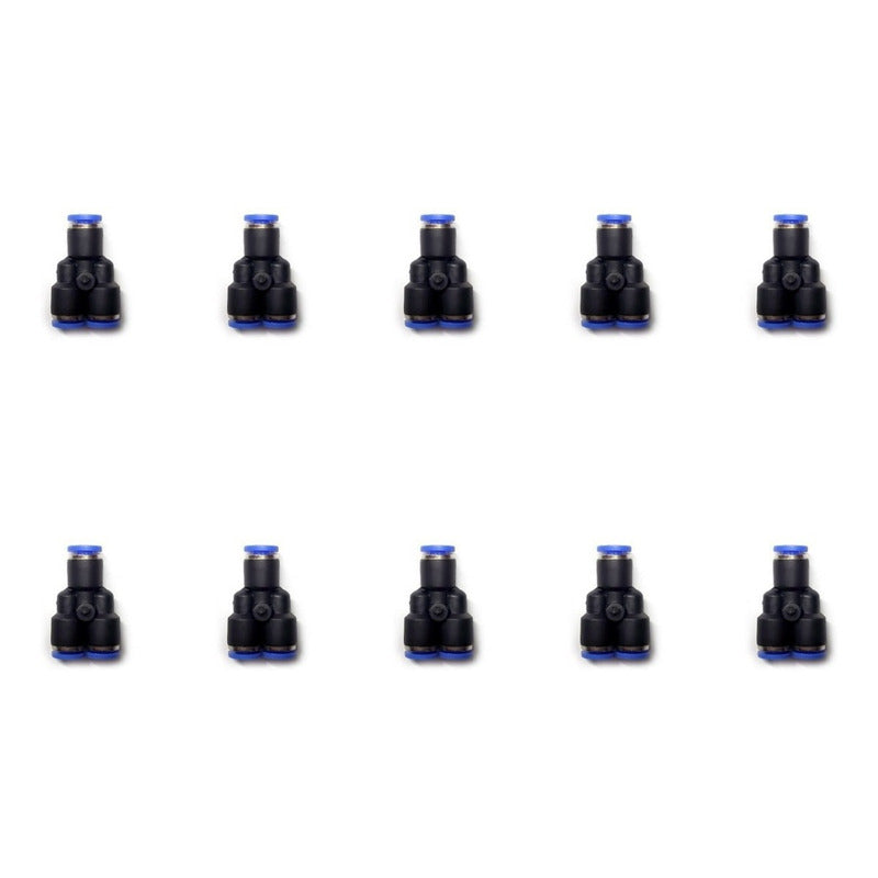 10 Pcs Yee Pneumatic Union Fitting 4mm